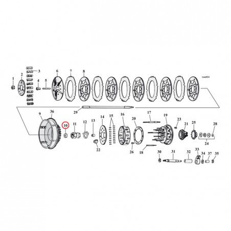 COMETIC OIL SEAL, CLUTCH HUB NUT 65-E84 B.T.(NU)