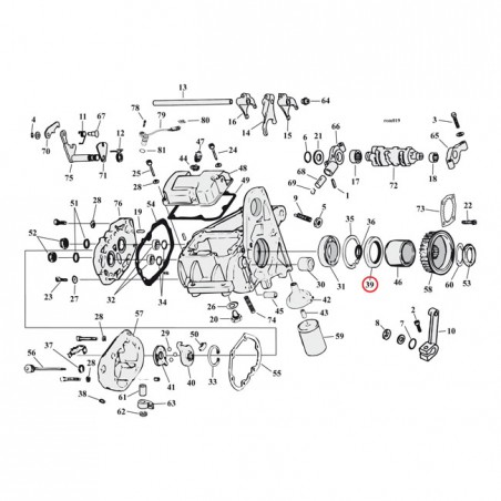 COMETIC OIL SEAL, MAINSHAFT 80-E84 5-SP FLT, FXR(NU)