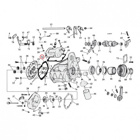 cometic - Gasket - Transm - Bearing Housing - COMETIC