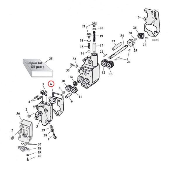 cometic - Joints de cache pompe à huile interne - Harley-Davidson Big Twin de 1968 à 1980 - Pack de 10 - COMETIC