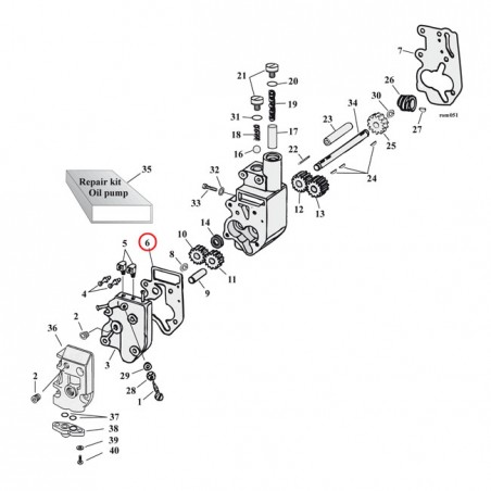 cometic - Joints de cache pompe à huile interne - Harley-Davidson Big Twin de 1968 à 1980 - Pack de 10 - COMETIC