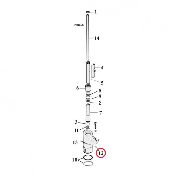 COMETIC O-RING 86-90 XL(NU): Oil feed hole tappet guide (4) L83-85 XR1000(NU): Rocker shaft (4) 08-12 XR1200(NU): Oil pump fitt