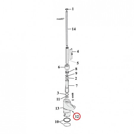 COMETIC O-RING 86-90 XL(NU): Oil feed hole tappet guide (4) L83-85 XR1000(NU): Rocker shaft (4) 08-12 XR1200(NU): Oil pump fitt