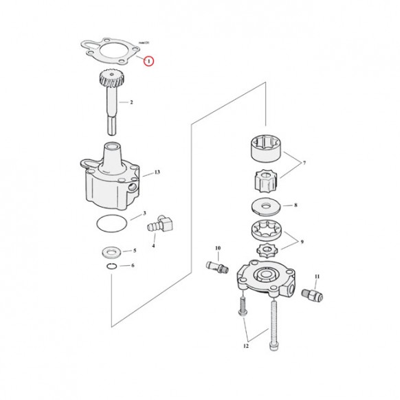 cometic - Oil pump body to case - COMETIC