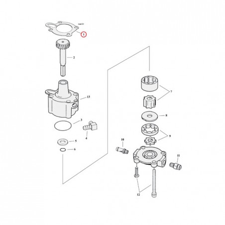 cometic - Oil pump body to case - COMETIC