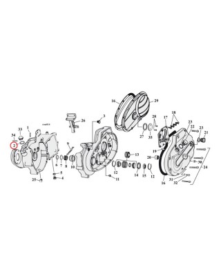 COMETIC GASKET, CORK WASH. WIRE STRAINER 57-76 XL, XLCH, XLH L59-73 45" SV(NU)