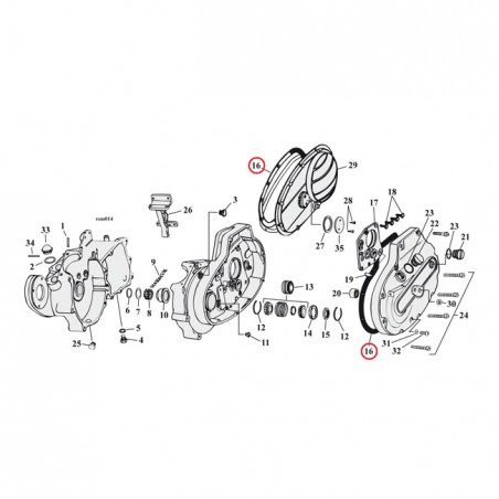 COMETIC GASKET, PRIMARY COVER 67-76 XLH 70-76 XLCH(NU) (AFM .060")