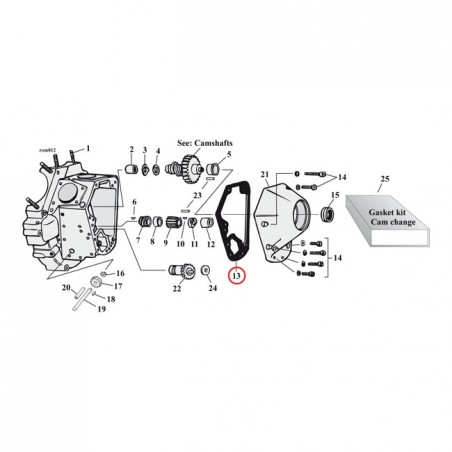 COMETIC GASKETS, CAM COVER AFM .032 INCH 70-92 B.T.(NU)