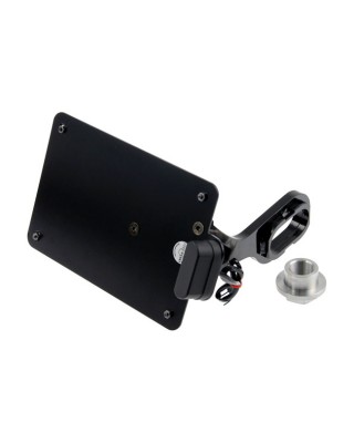 cult werk - Support de plaque d'immatriculation latérale avec éclairage LED - 210 x 143 mm (Pays-Bas) - Harley-Davidson Softa