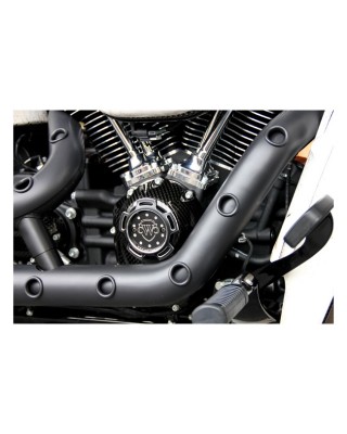 cult werk - Cache allumage Logo - Harley-Davidson Softail à partir de 2018 & Touring à partir de 2017 - Noir - CULTWERK