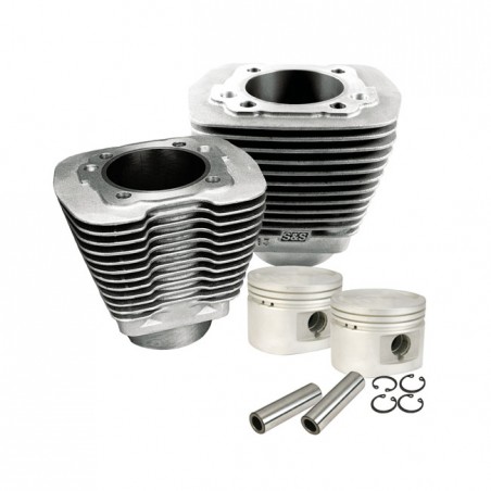 S&S, 80"/1340cc cylinder & piston kit. Black 84-99 Evo B.T. (NU)
