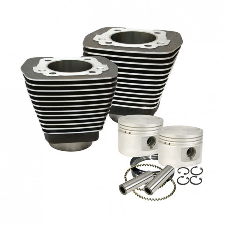 S&S, 80"/1340cc cylinder & piston kit. Black 84-99 Evo B.T. (NU)