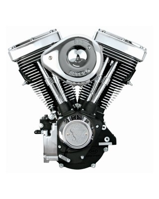 S&S, V80" basic engine assembly. Black 84-99 B.T. (NU)