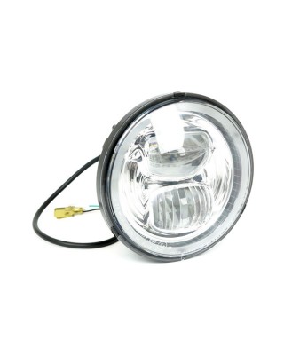 mcs - Optique de phare avant à LED Vulcano I - 5.75" de diamètre - Homologué ECE - Universel - MCS