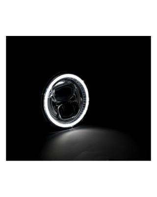 mcs - Optique de phare avant à LED Vulcano I - 5.75" de diamètre - Homologué ECE - Universel - MCS