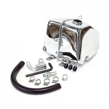 mcs - Réservoir d'huile OEM Style - Harley-Davidson FXR de 1982 à 1990 - Chrome - MCS
