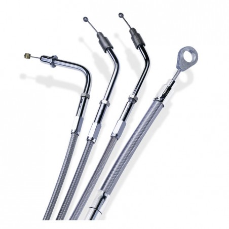 barnett - Câble d'accélérateur - Taille OEM + 16" - Harley-Davidson à partir de 1996 avec carburateur CV ou à injection - 