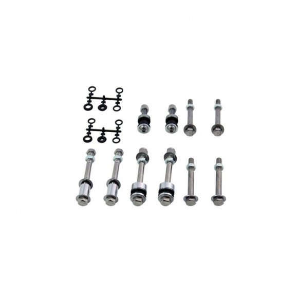 mcs - Kit de montage de sissy bar - Harley-Davidson Softail de 1984 à 1999 avec sacoches latérales Fat Boy - MCS