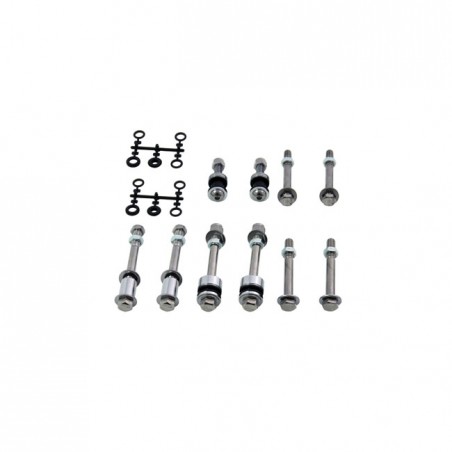 mcs - Kit de montage de sissy bar - Harley-Davidson Softail de 1984 à 1999 avec sacoches latérales Fat Boy - MCS