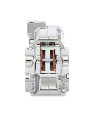 Ness 4 piston caliper front left 15-17(NU)Softail 08-20 Touring 06-17(NU)Dyna 14-20 XL. With ABS & non-ABS