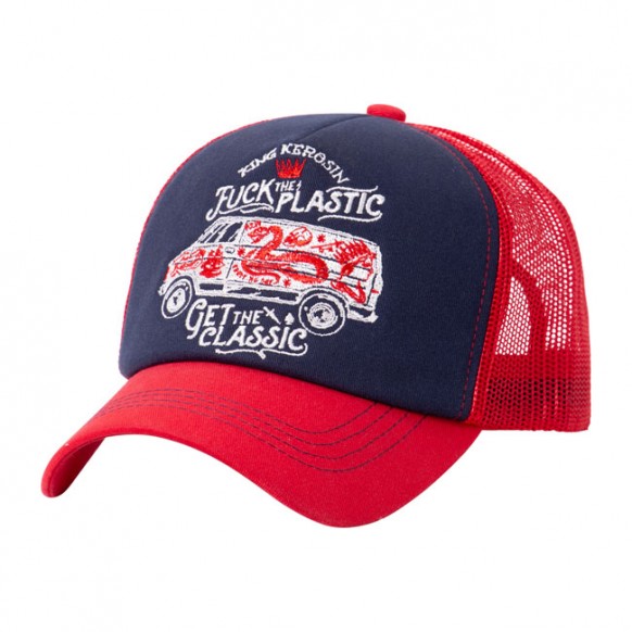 king kerosin - King kerosin f*ck the plastic cap red/blue - KING KEROSIN