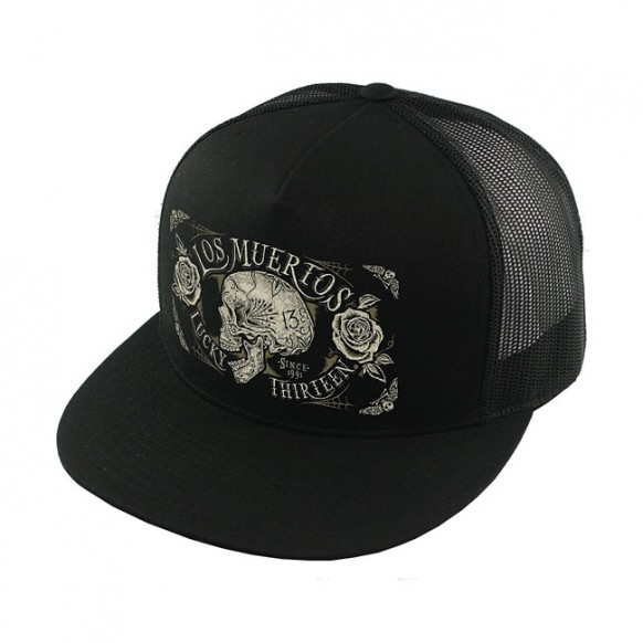 lucky 13 - Casquette Trucker The Dead Skull - Noir - Lucky 13
