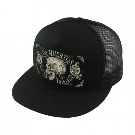 lucky 13 - Casquette Trucker The Dead Skull - Noir - Lucky 13
