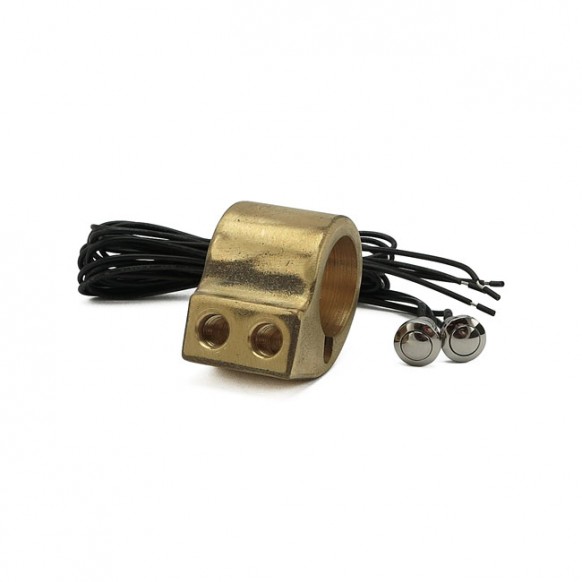wannabe choppers - Commutateur - 2 boutons - Pour guidon de 1" de diamètre - Laiton - Wannabe choppers
