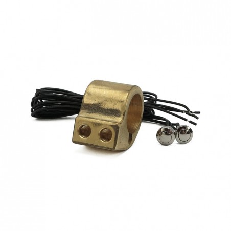 wannabe choppers - Commutateur - 2 boutons - Pour guidon de 1" de diamètre - Laiton - Wannabe choppers