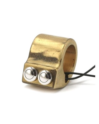 wannabe choppers - Commutateur - 2 boutons - Pour guidon de 1" de diamètre - Laiton - Wannabe choppers