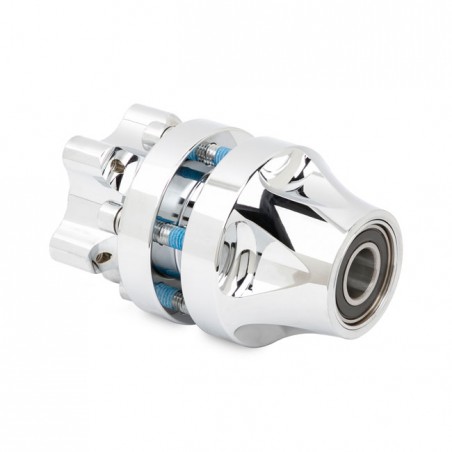 arlen ness - Moyeu de roue avant - Harley-Davidson Softail Breakout de 2013 à 2017 - Simple disque - Chrome - ARLEN NESS