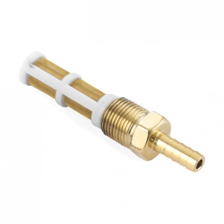 kustom tech - Raccord de durite d'essence - 3/8" NPT - Pour durite de 5/16" - Laiton poli - KUSTOM TECH
