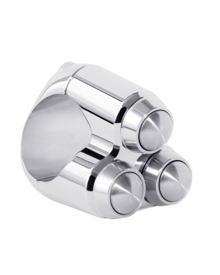 Motone, micro switch with 3 buttons. Chrome Universal