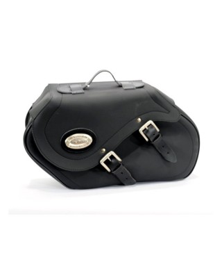 long ride - Sacoches latérales Smooth 147 - 23L - 49 x 29,5 x 16 cm - Cuir synthétique - Noir - LONGRIDE
