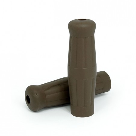 mcs - Poignées Vintage Style - Pour guidon de 22 mm de diamètre - Coffee Brown - MCS