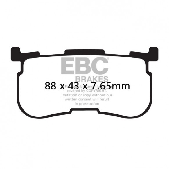 EBC Double-H Sintered brake pads Rear: 14-18 Trikes (NU)