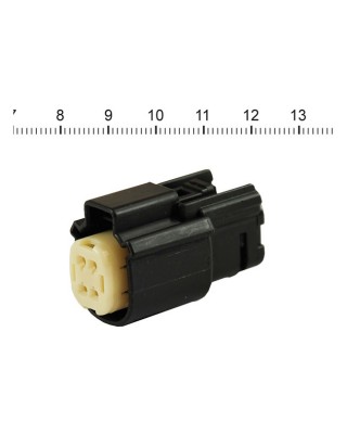 NAMZ, Molex MX-150 connector. Black, plug, 4-pin 07-20 various H-D