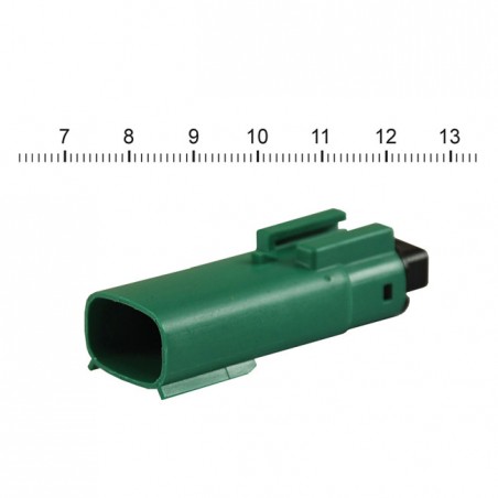 NAMZ, Molex MX-150 connector. Green, receptable, 3-pin 07-20 Various H-D