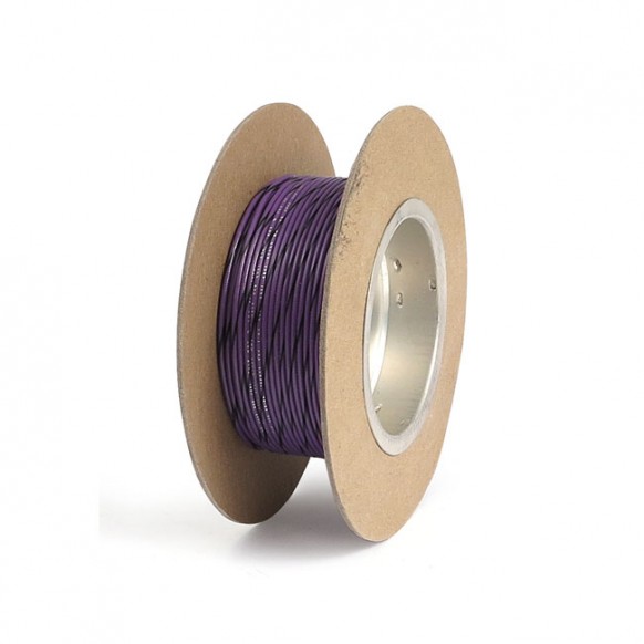 NAMZ, wire on spool. 18 gauge, 100ft. Violet/Black
