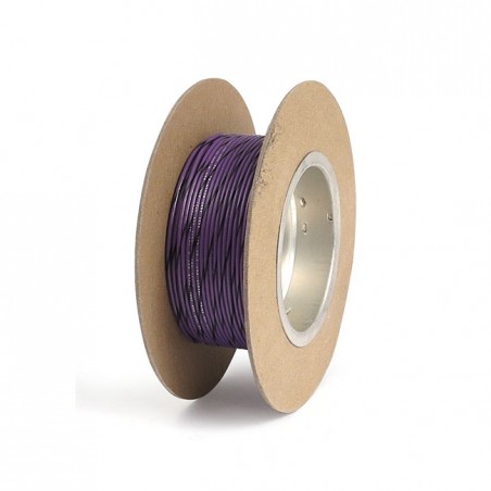 NAMZ, wire on spool. 18 gauge, 100ft. Violet/Black