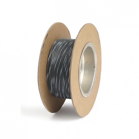 NAMZ, wire on spool. 18 gauge, 100ft. Gray/White stripe