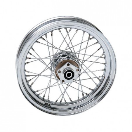 mcs - Roue arrière à 40 rayons - 3.00" x 16" - Harley-Davidson FX de 1982 à 1986 - Chrome - MCS