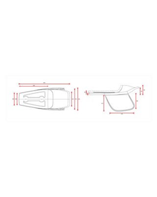 C-Racer, Bolntor SCR5.1 Flat Track seat. Black universal