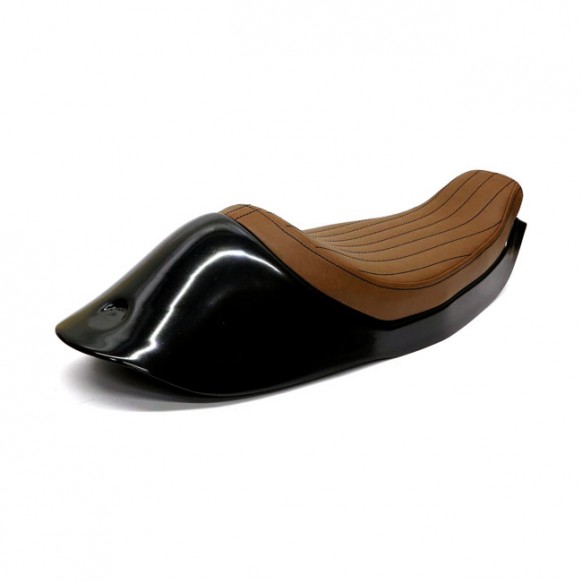 C-Racer, Sportster Cafe Racer seat. Dark brown | Aftermarket-custom...