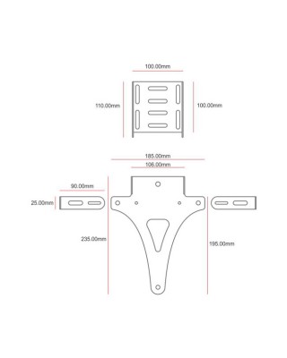 C-Racer universal license plate holder No1 universal