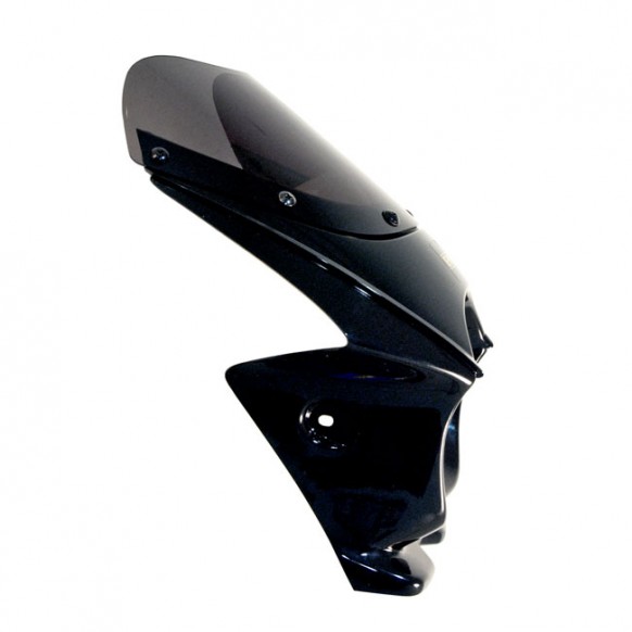 emgo - Tête de fourche Mini Fairing - Sans supports - Pour phare de 5.75" de diamètre - Noir - Emgo