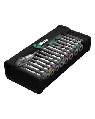 wera - Zyklop Ratchet Kit 28 Pcs - 1/4" Drive Us Sizes - Wera
