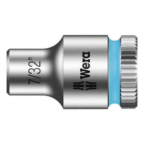 wera - Zyklop 1/4" Socket - Us Sizes 7/32" - Wera