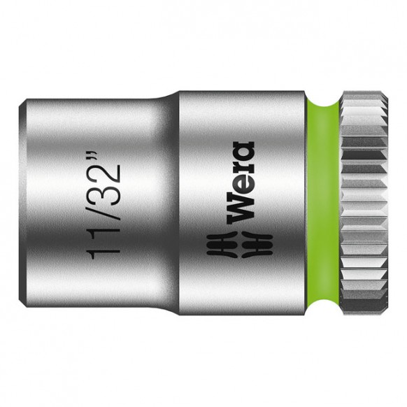 wera - Zyklop 1/4" Socket - Us Sizes 11/32" - Wera