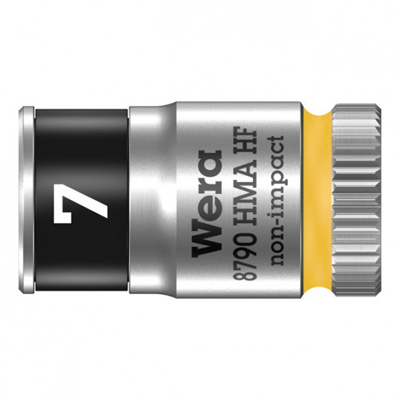 wera - Zyklop 1/4" Socket With Holding Function - Metric 7.0 - Wera